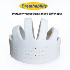 ESUPPORT blue ventilated top helmet with breathable vents for airflow.