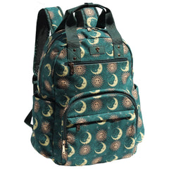 ESVAN diaper bag backpack front view shows roomy pockets for quick access