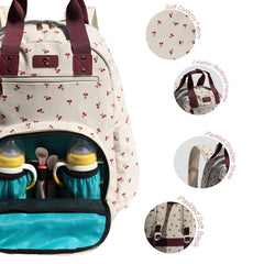 ESVAN diaper bag backpack side pockets for bottles and accessories