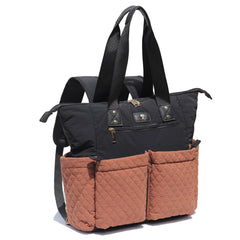ESVAN diaper tote bag front view highlighting spacious 26L capacity for daily use