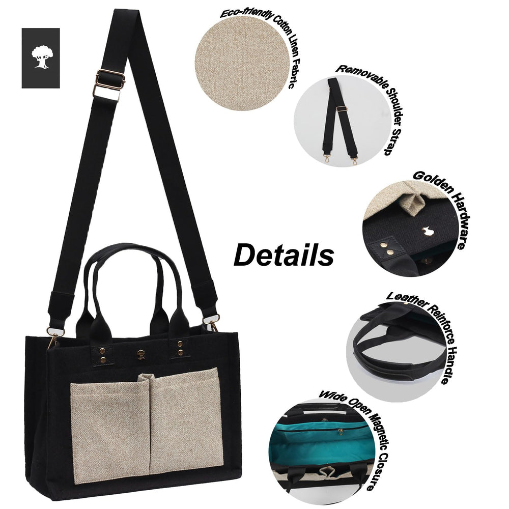 ESVAN tote bag linen material for lightweight travel.