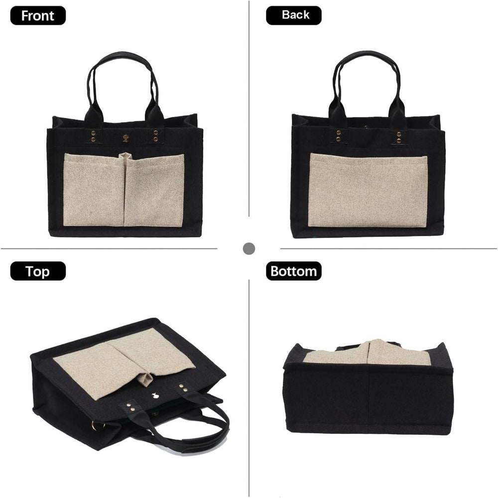 ESVAN tote bag with magnetic closure for quick access.
