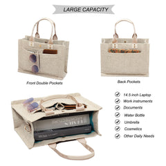 Removable shoulder strap enables comfortable crossbody wear.