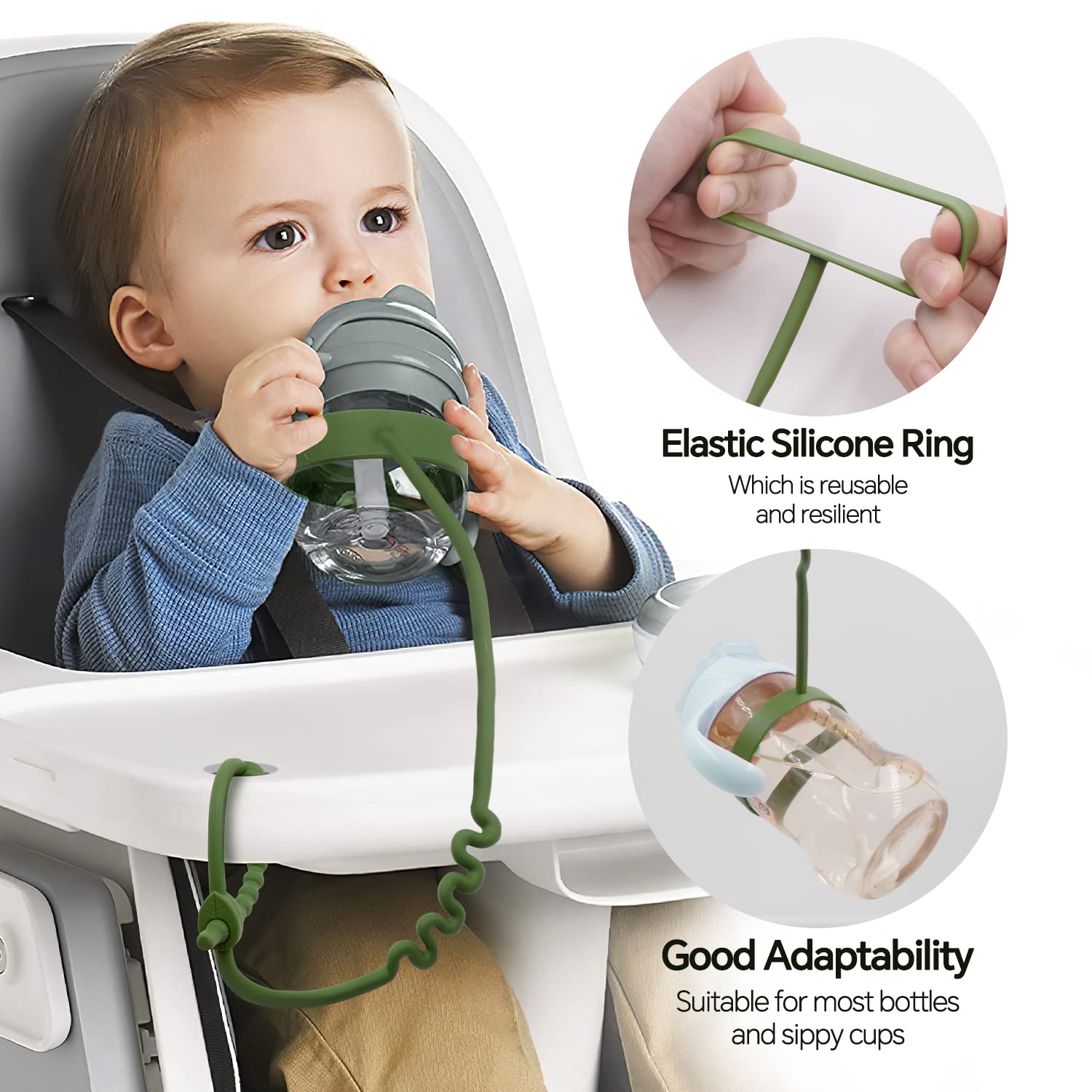 ETETOO easy-adjustable straps with buckle for growing babies.