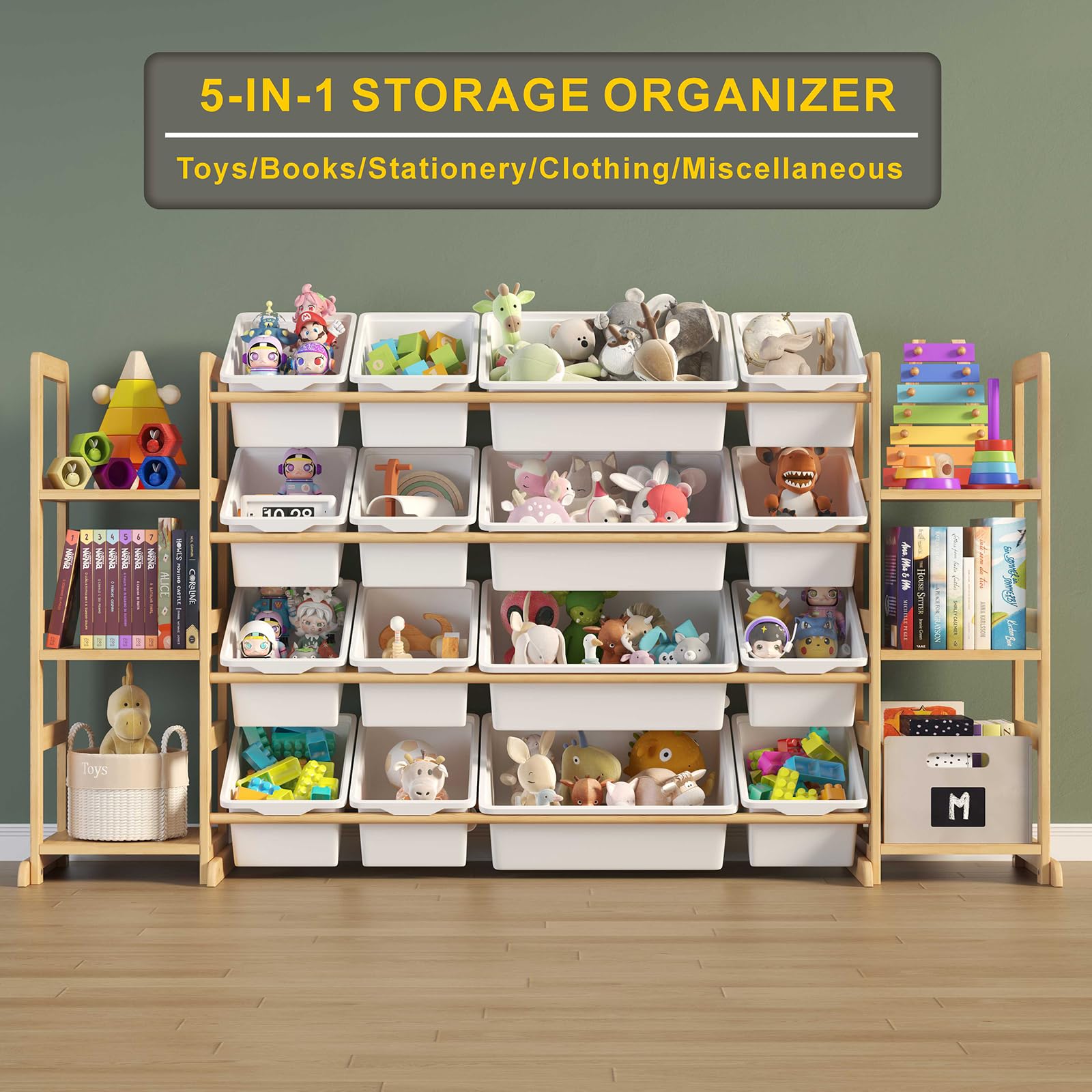 Etitlly safe design with rounded edges ensures a safer play space.