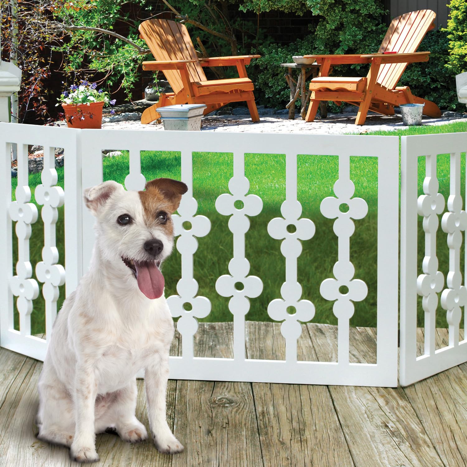 Etna Wooden Pet Gate folded storage compact for easy stowage