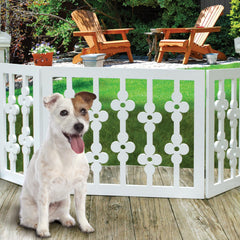 Etna Wooden Pet Gate folded storage compact for easy stowage