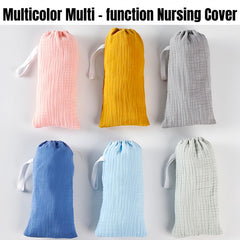 ETOFIXEE nursing cover used as discreet feeding shield in public spaces