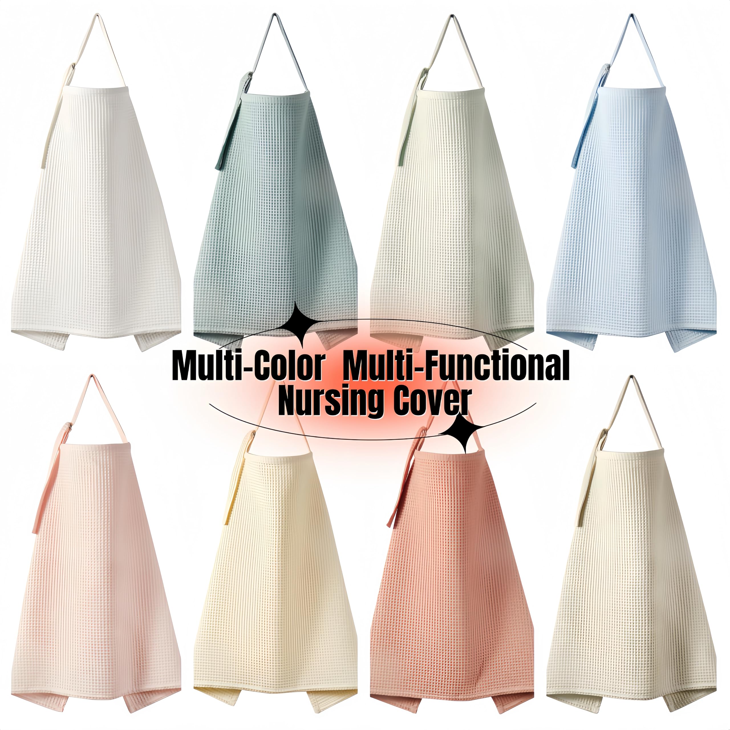 ETOFIXEE nursing cover with adjustable neckband for a comfortable fit during feeds.