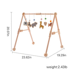 Etucdose wooden baby gym zebra toy promotes movement and curiosity