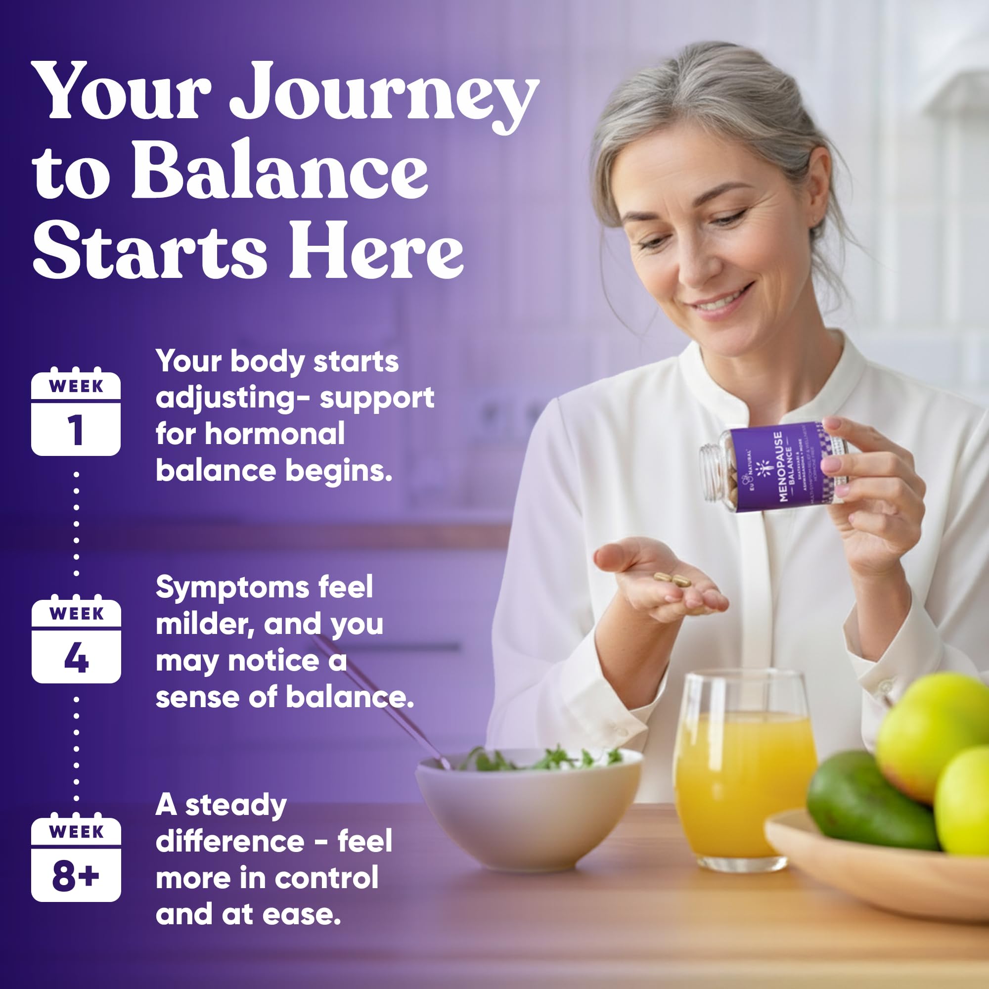 L-Theanine capsules from Menopause Balance for calm focus