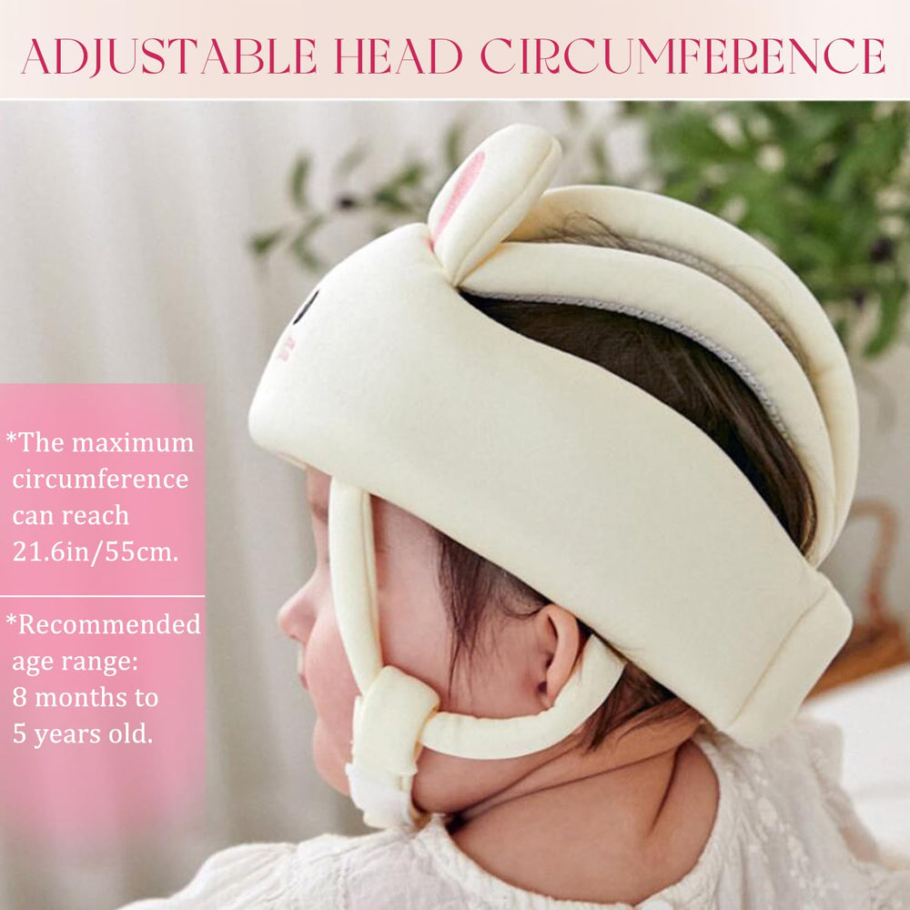 Eubeneortho helmet with adjustable Velcro strap fits growing heads.