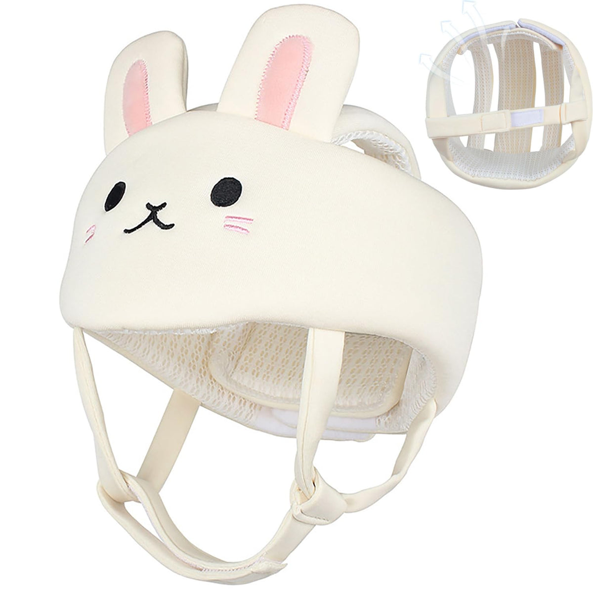 Eubeneortho baby safety helmet with soft breathable shell for crawling.