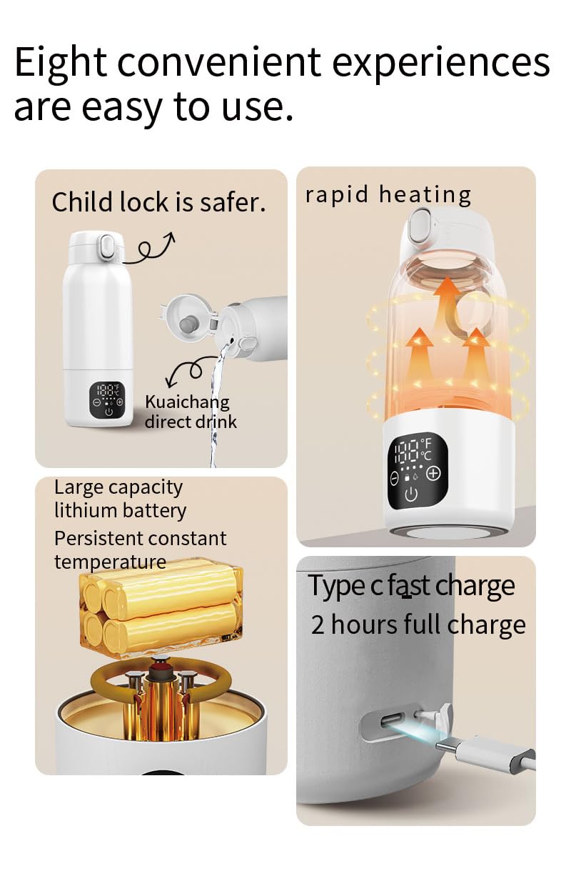 EUBUY bottle warmer compact design fits bags and travel gear.