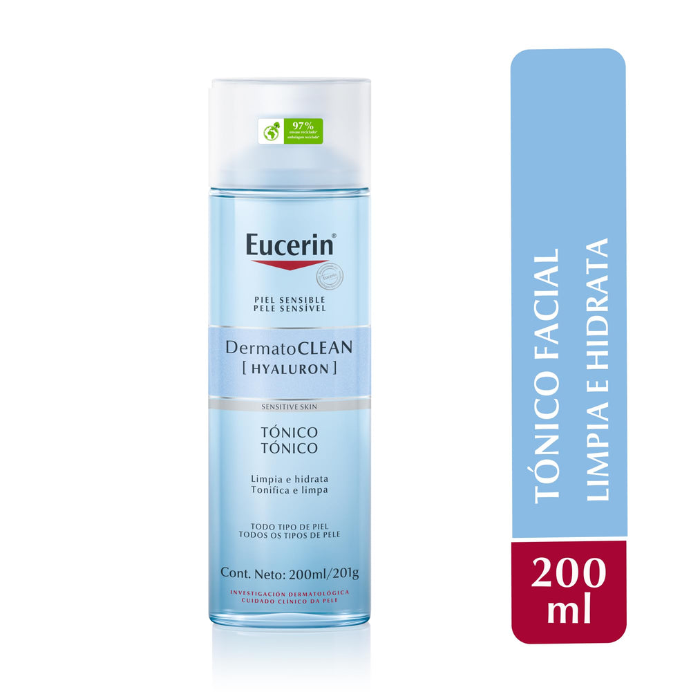 Askshy facial toner with clear liquid shown mid-application on skin.