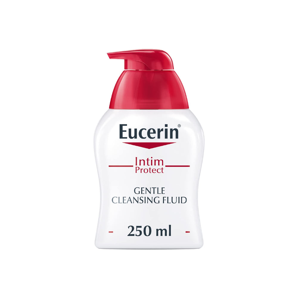 Eucerin Intim-Protect Gentle Cleansing Fluid bottle front for daily intimate care