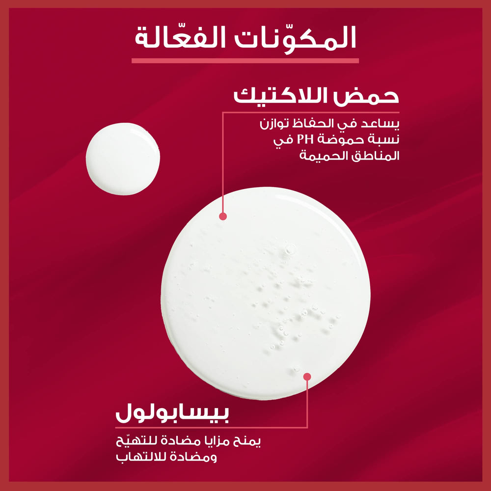 Eucerin Intim-Protect hand-application demonstrates gentle cleansing routine