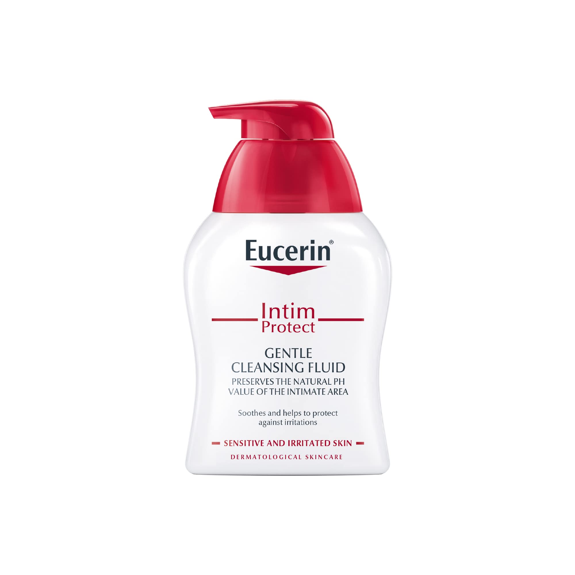 Eucerin Intim-Protect texture close-up reveals creamy, gentle formula