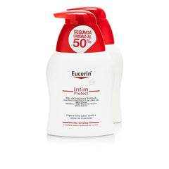 Eucerin intimate hygiene wash duo 250ml bottle providing gentle cleansing and protection.