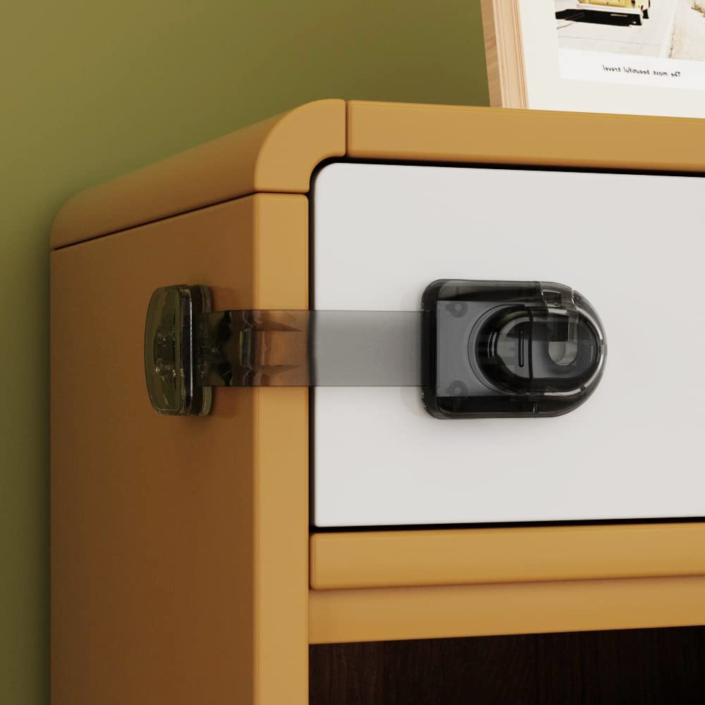 EUDEMON 3-pack child safety locks on drawers keep curious fingertips safe.