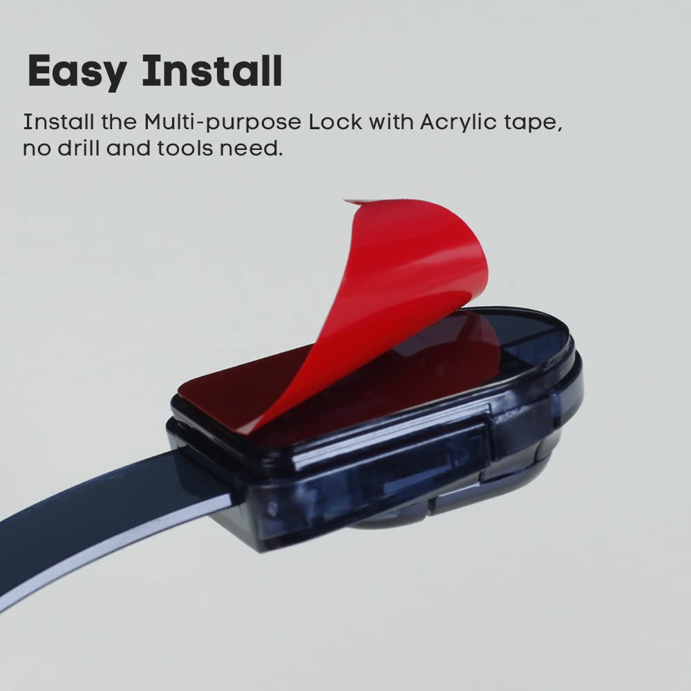 EUDEMON no-drill installation with acrylic tape, easy removal with heat.