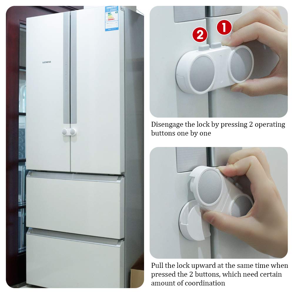 EUDEMON cabinet door lock ideal for kitchen safety and organization.