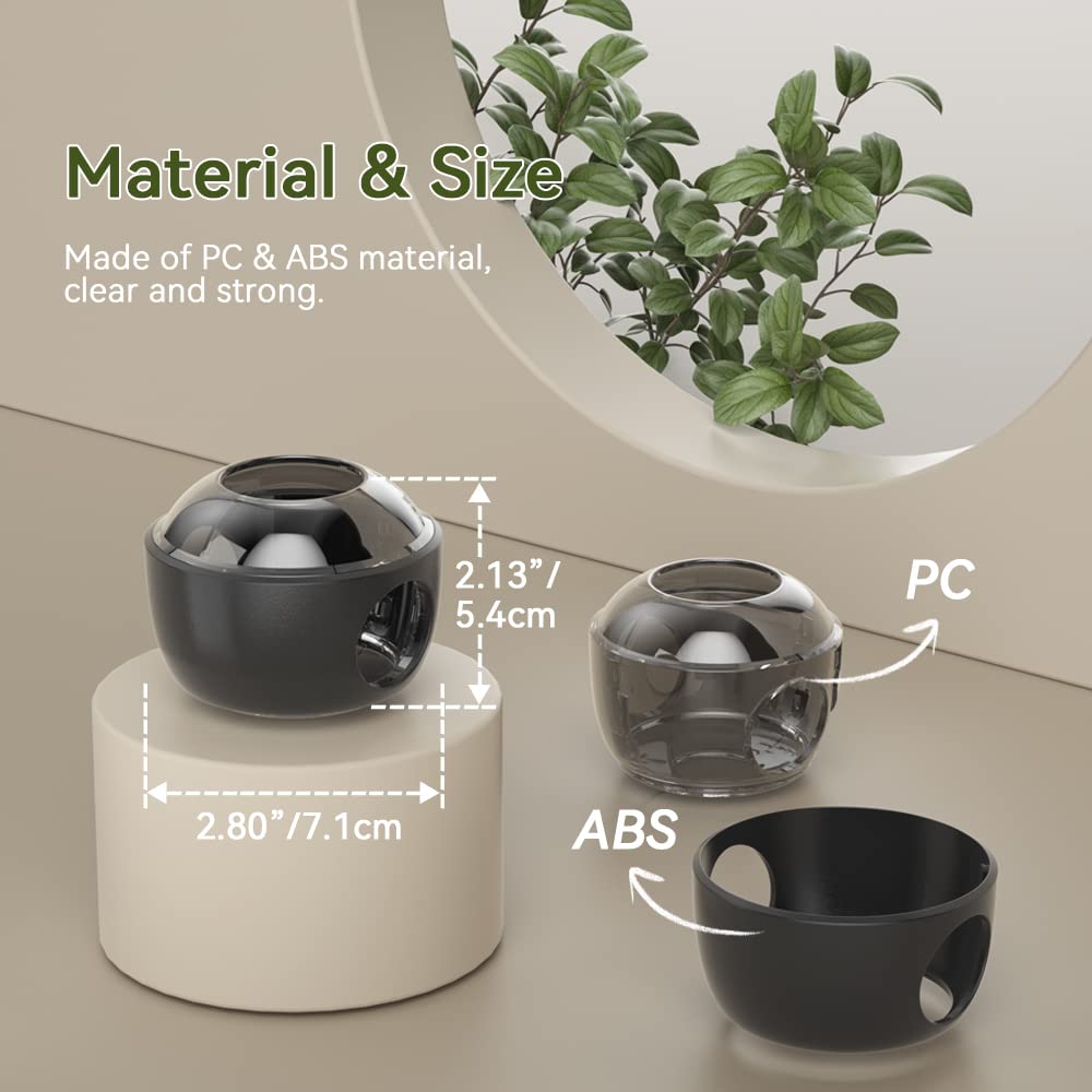EUDEMON black door knob cover model complements modern interiors.