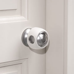 EUDEMON door knob cover in clear-white pack enhances child safety while preserving decor.