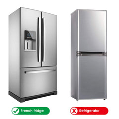 EUDEMON freezer lock on two-door fridge prevents access by kids.