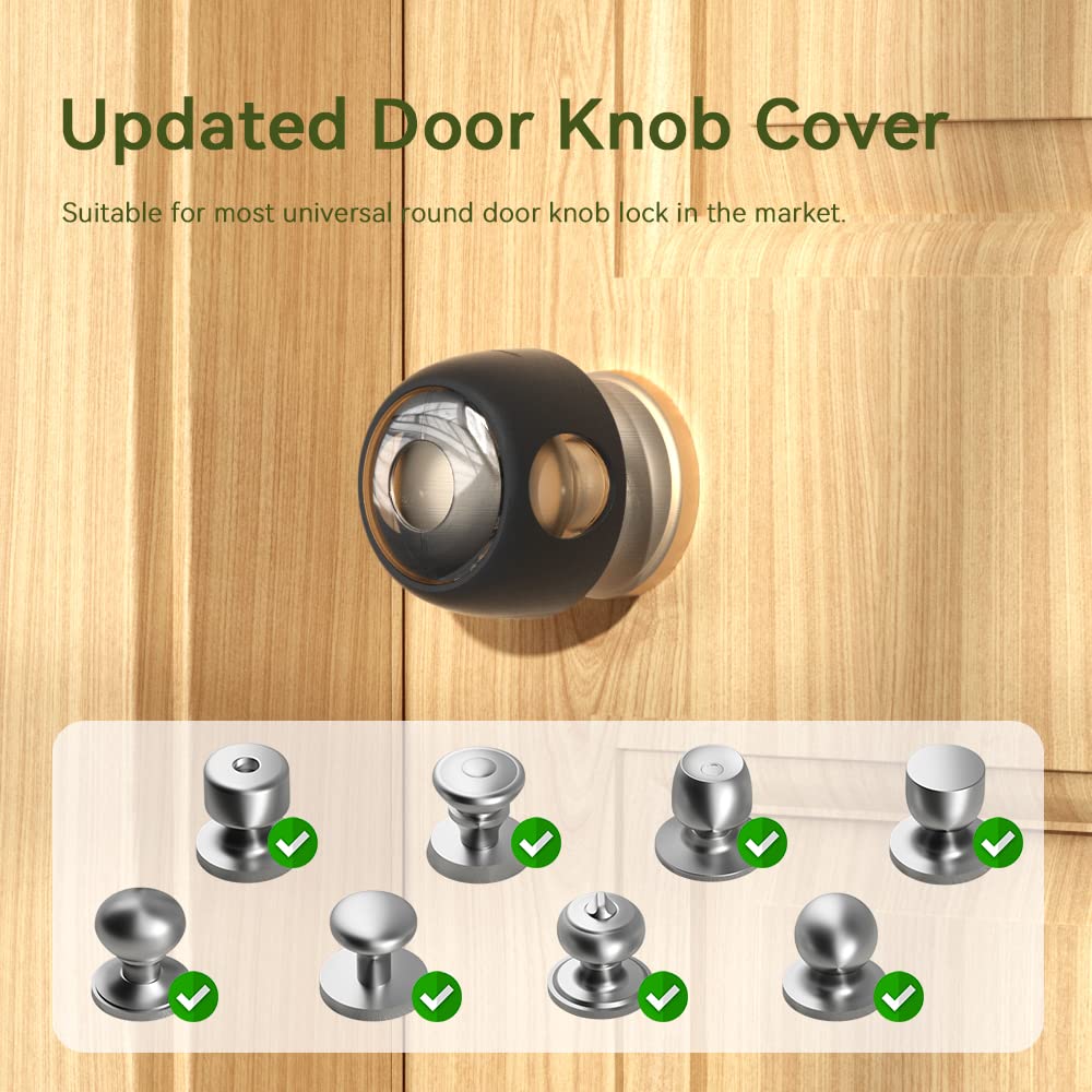 EUDEMON kid-proof door handle cover closeup shows safety barrier.