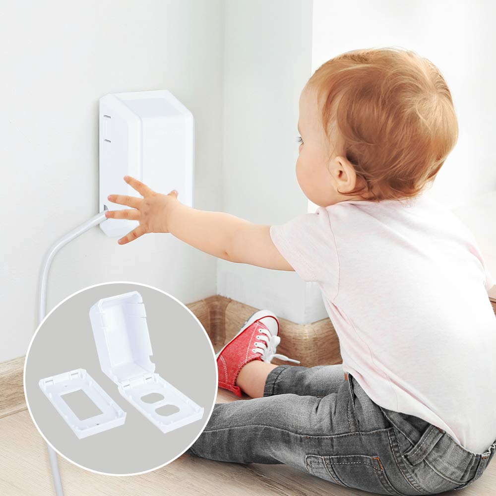 EUDEMON outlet cover box close-up button emphasizes one-hand operation