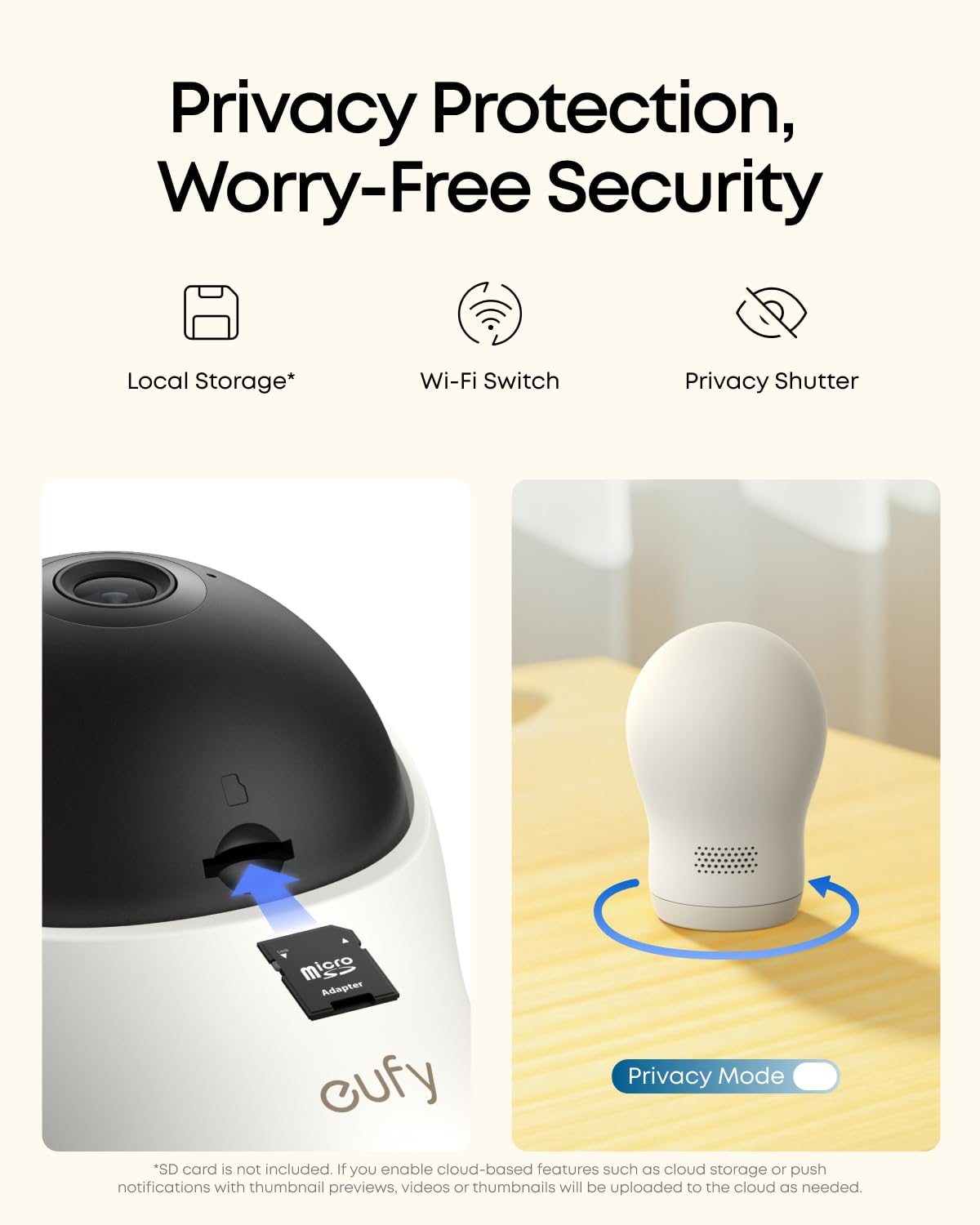 eufy C10 addon camera uses encryption for private streaming