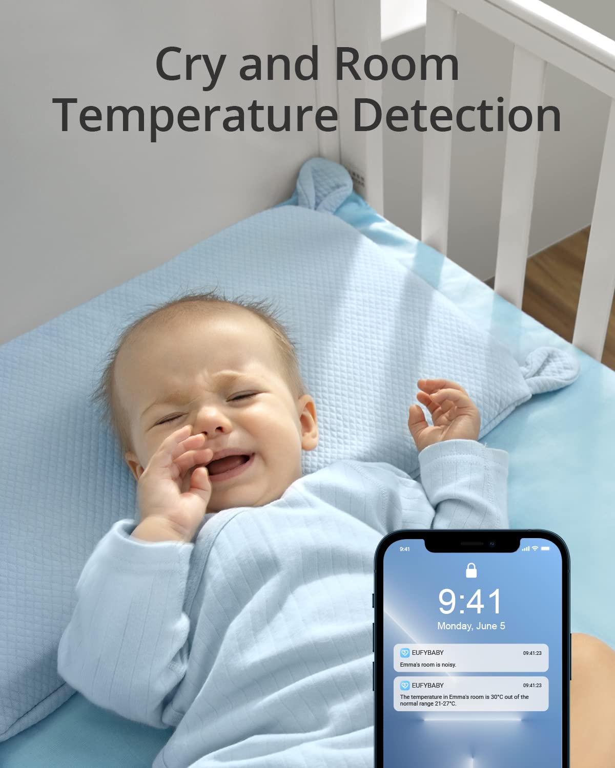 eufy Security Baby Monitor app supports real-time conversations and remote viewing