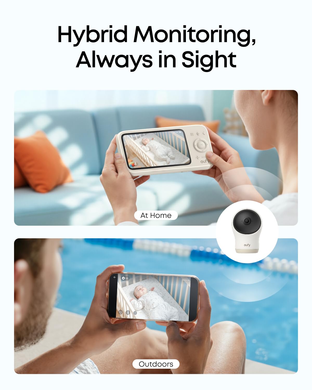 eufy Security Baby Monitor C10 4× zoom for close-up details