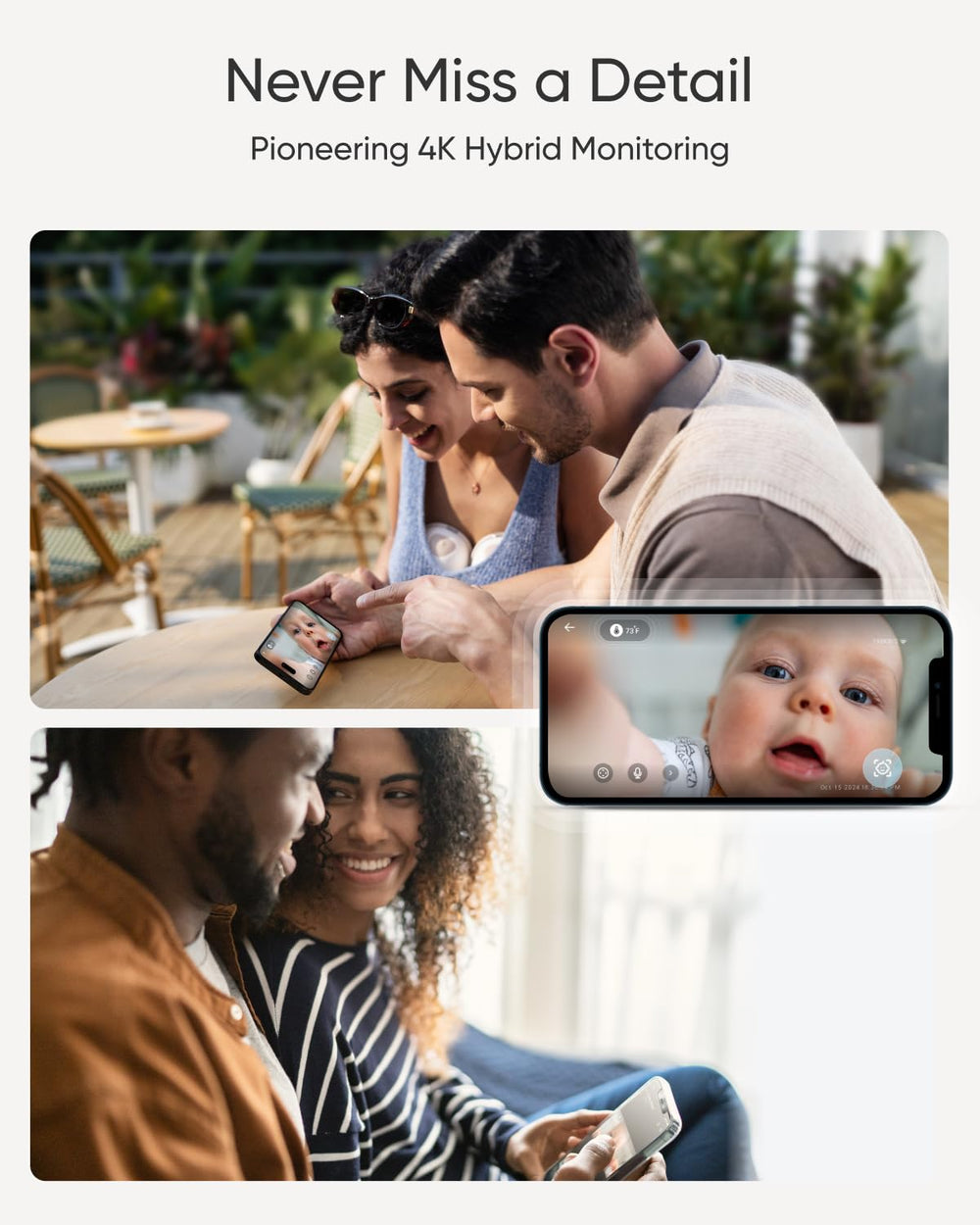 eufy Security E21 5in display enables quick local viewing from the nursery