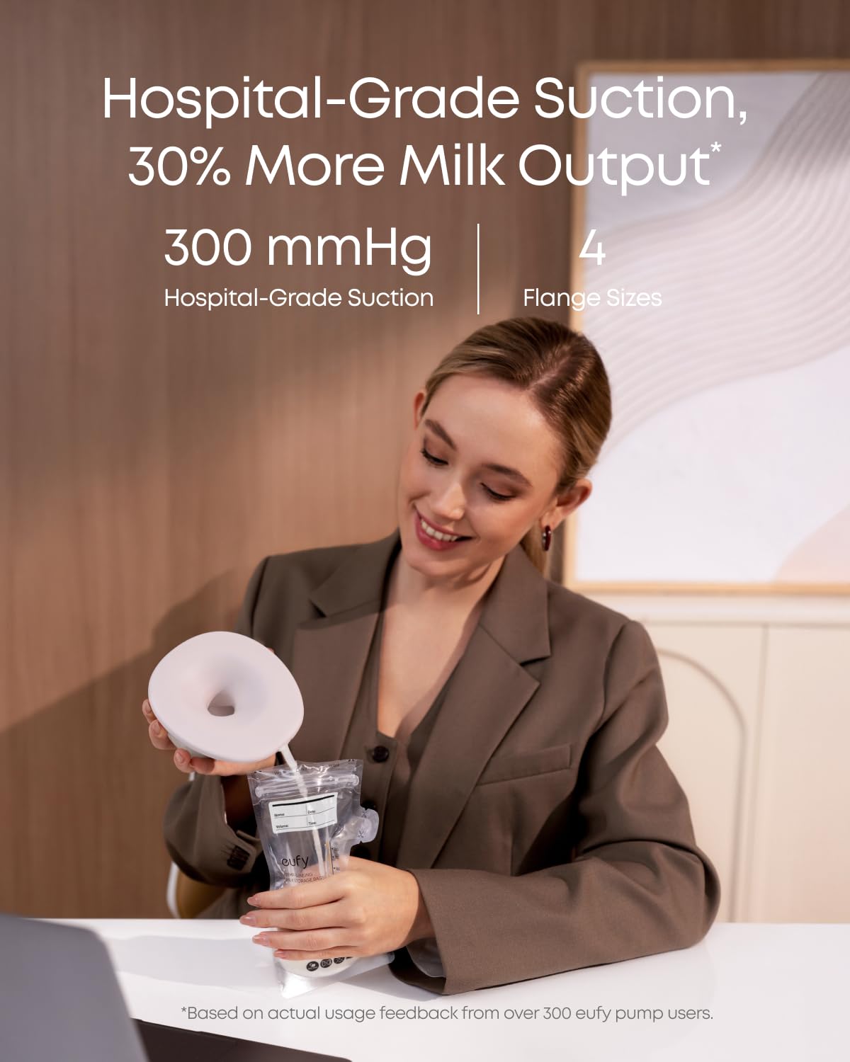 eufy Security S1 ergonomic 105-degree design supported by soft silicone flanges