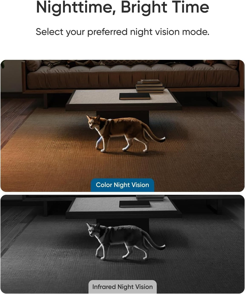 E30 offers 360° pan-tilt coverage for flexible home monitoring.