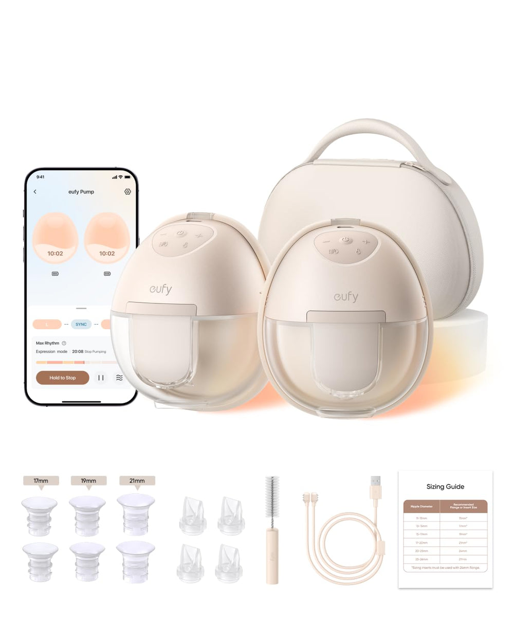 eufy Security S1 Pro heated wearable supports comfortable hands-free pumping on the go