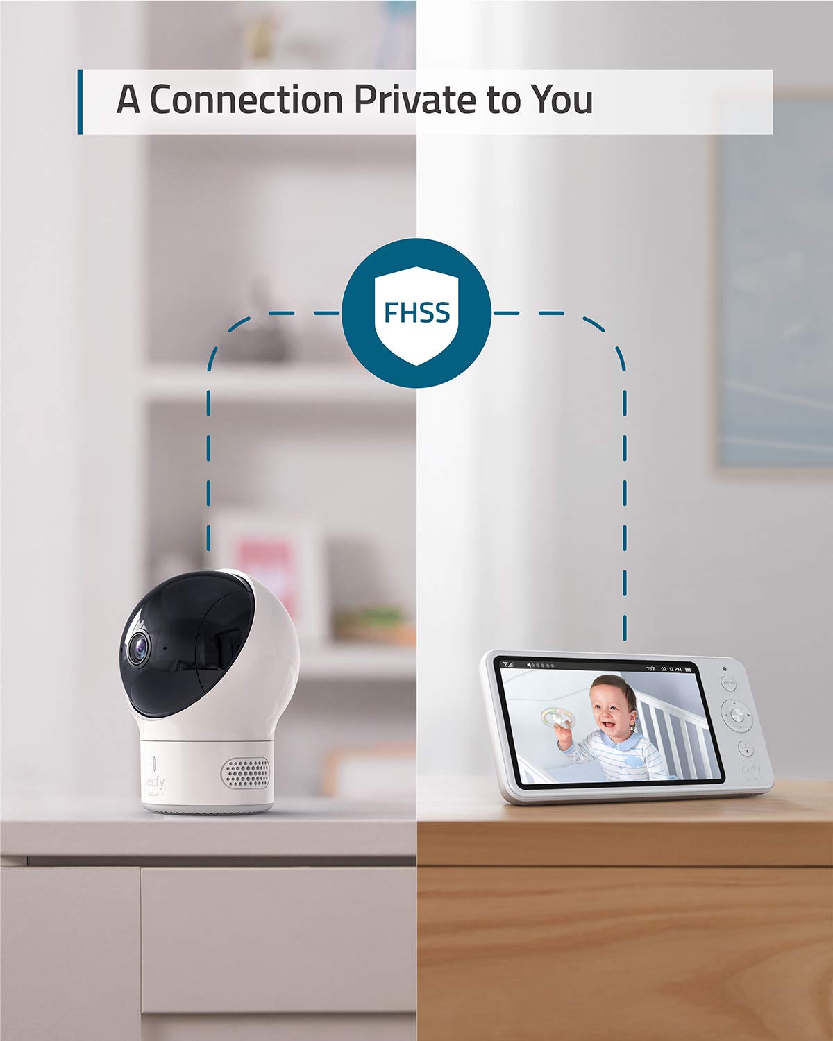 eufy SpaceView E110 2-way audio for quick reassurance