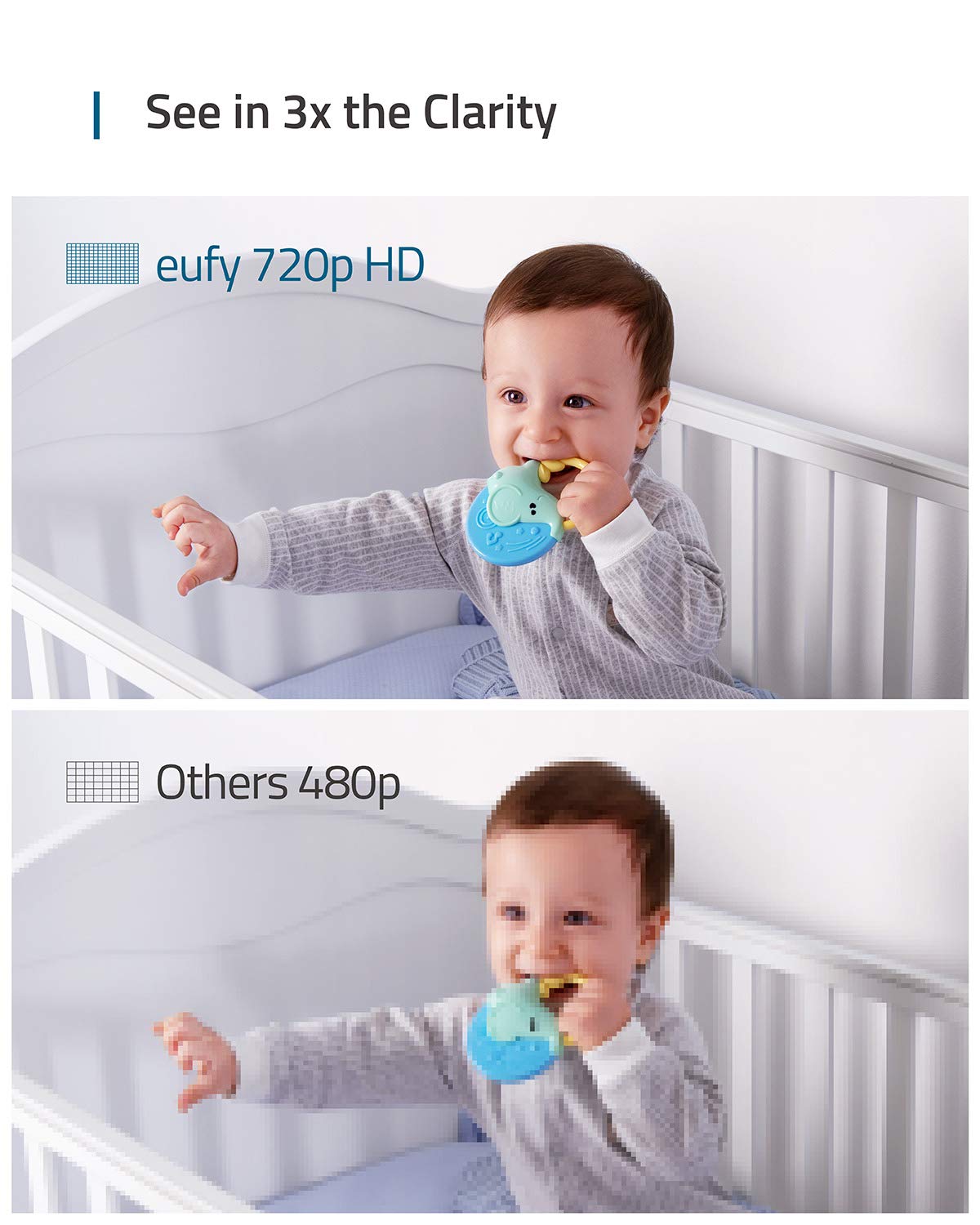 eufy SpaceView E110 pan-tilt shows wide-room coverage