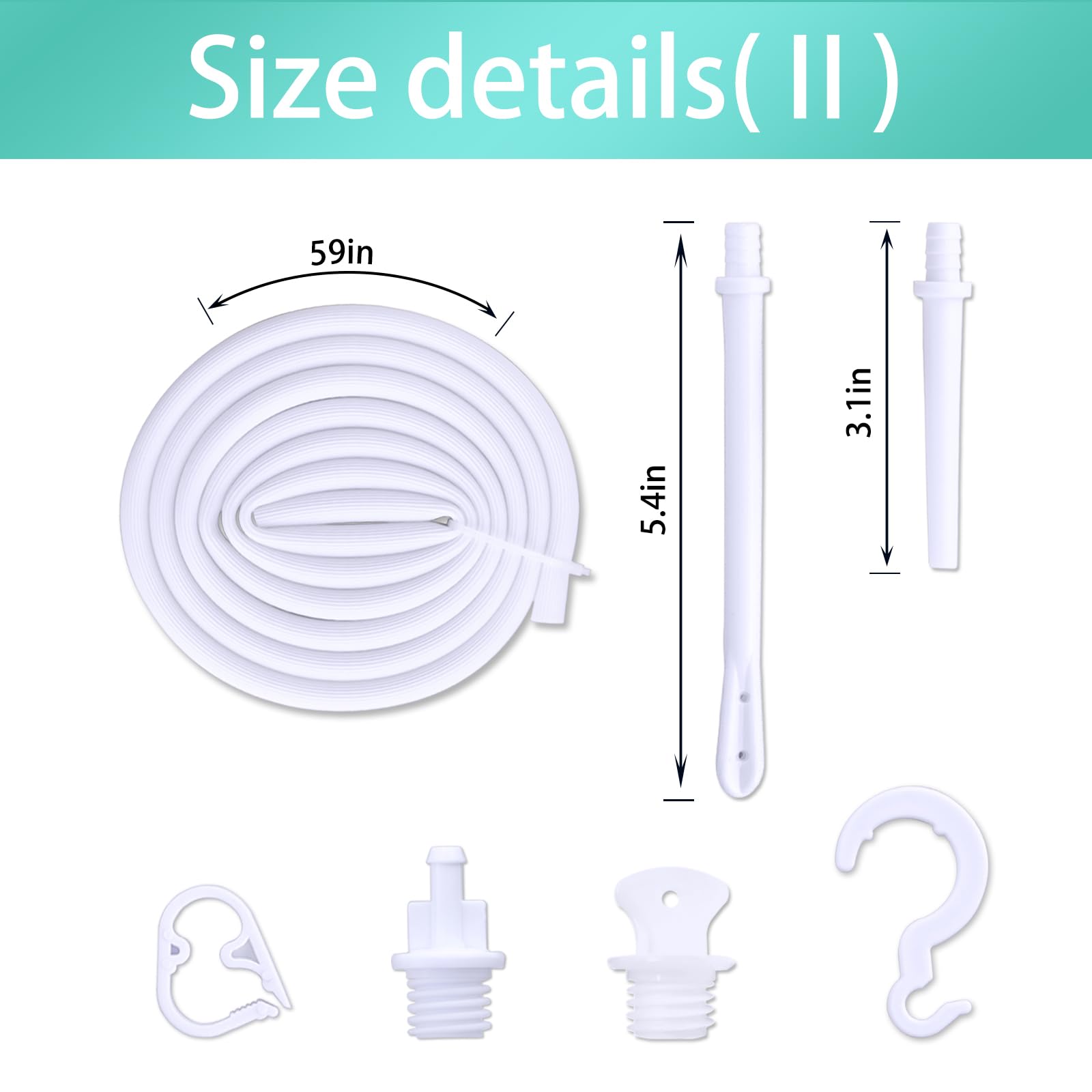 EUKESTON 5ft silicone hose attachment for flexible use during enema sessions