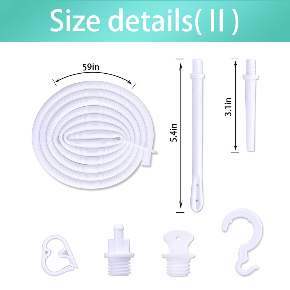 EUKESTON 5ft silicone hose attachment for flexible use during enema sessions