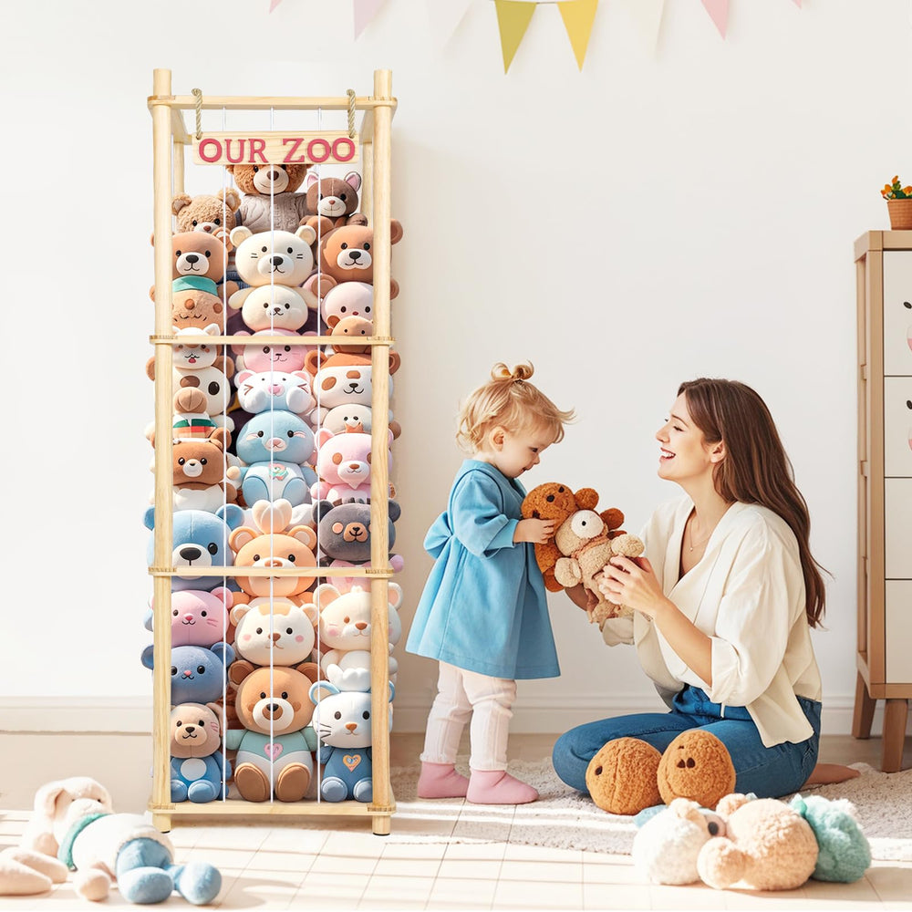 EULXSUD elastic cords secure plushies of varying sizes for easy rotation