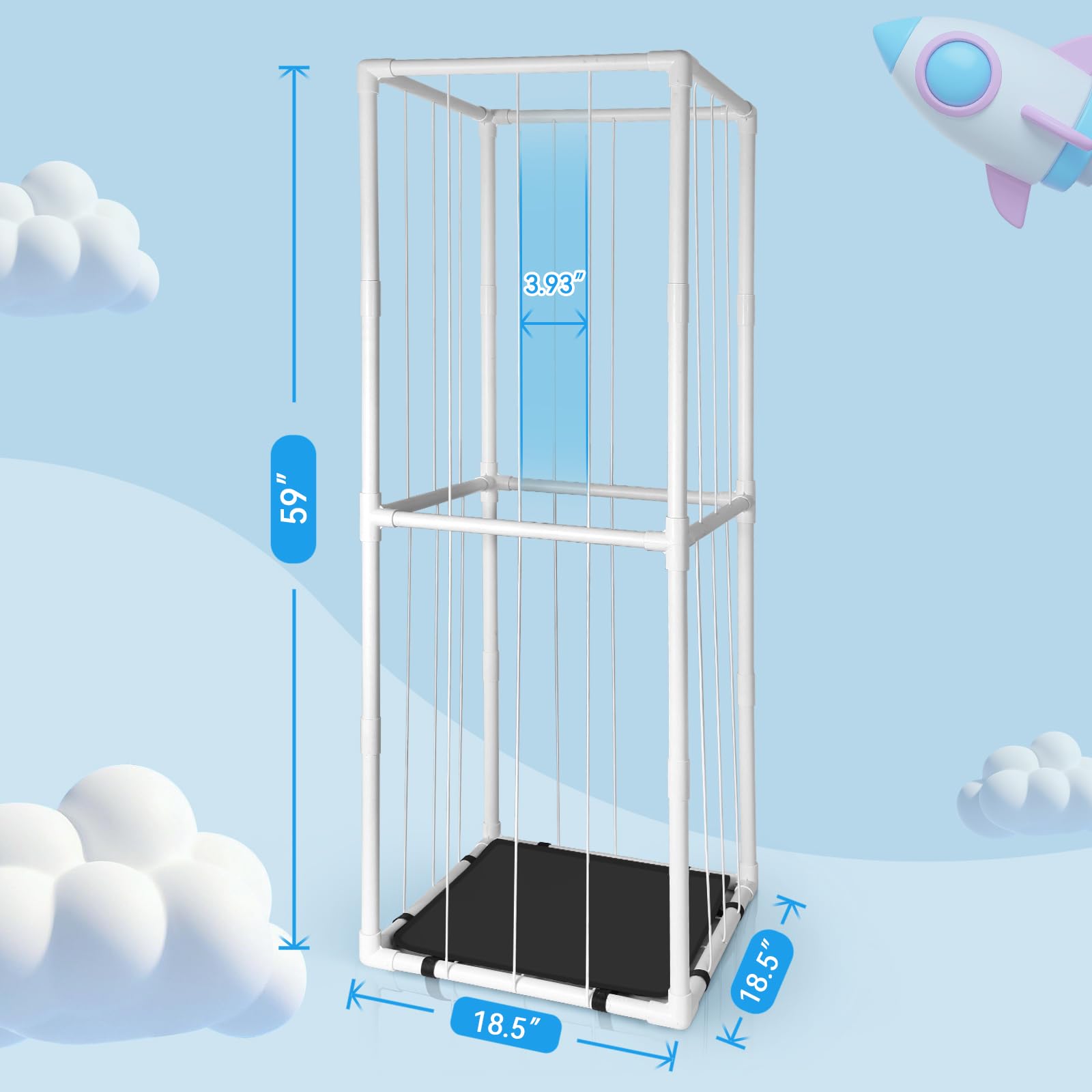 EULXSUD multi-tier shelf displays plush items clearly while saving space.