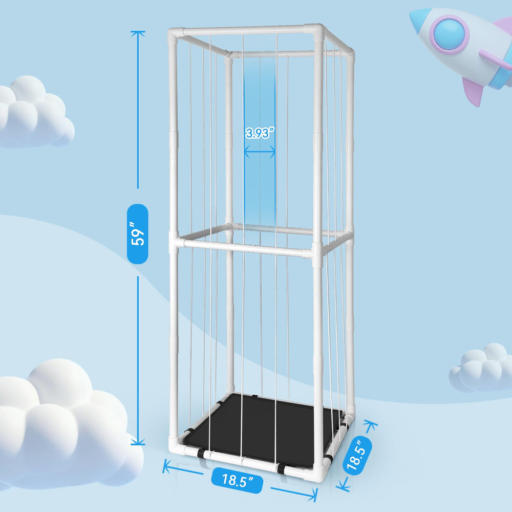 EULXSUD multi-tier shelf displays plush items clearly while saving space.