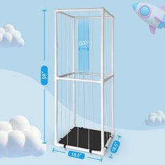 EULXSUD multi-tier shelf displays plush items clearly while saving space.
