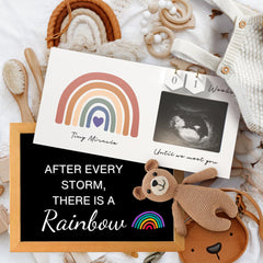 EURSET ultrasound countdown frame with wooden numbers to track weeks