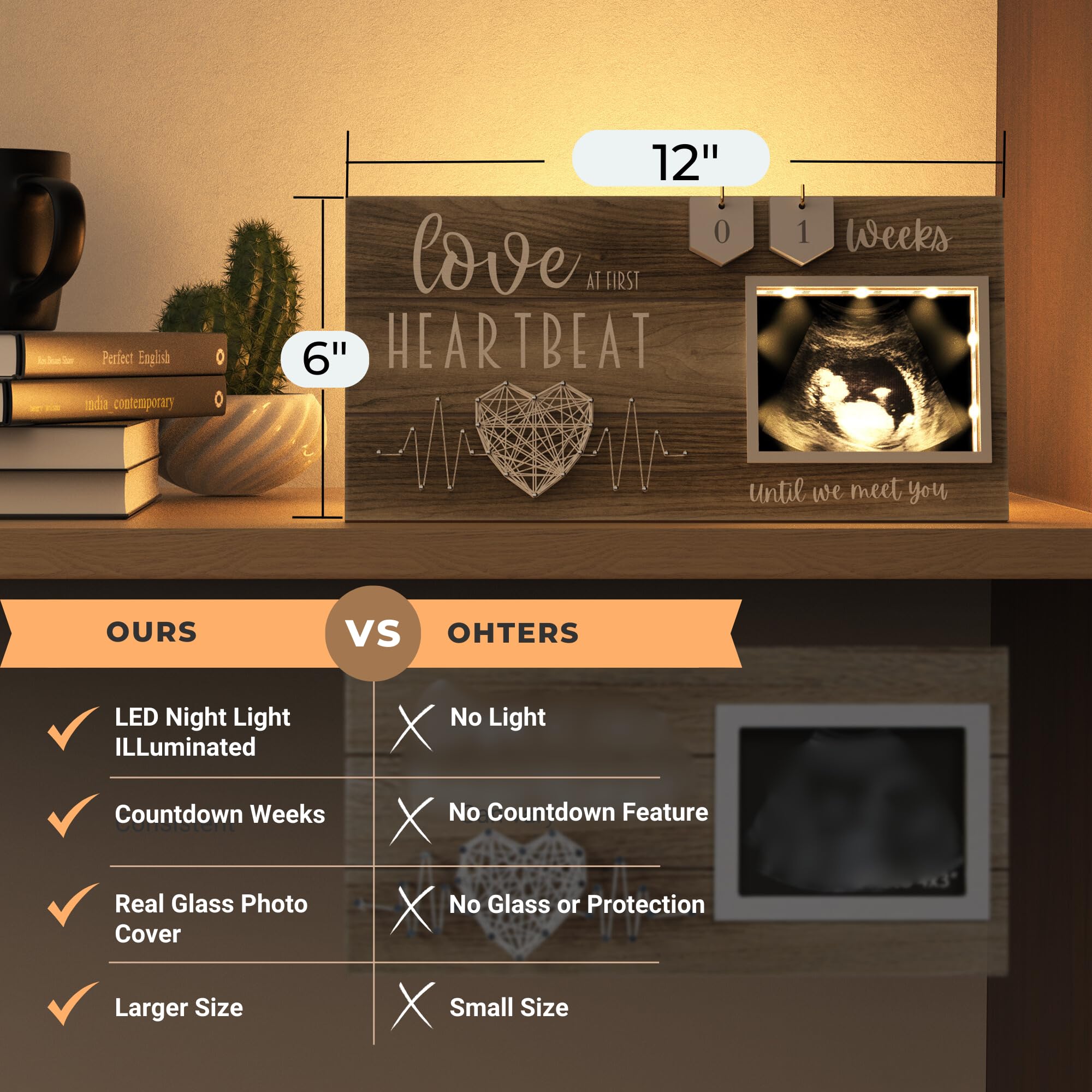 EURSET heart-string-art detail adds a warm, decorative touch.