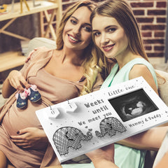 EURSET mother and baby elephants string-art design adds rustic whimsy to photos