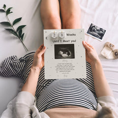 EURSET Sonogram Frame Wall Display showcases ultrasound photo in neutral timeless style